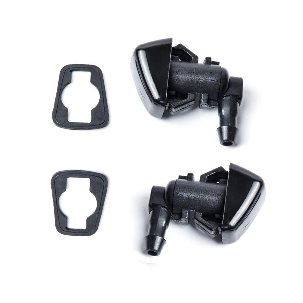 OTUAYAUTO Front Windshield Washer Nozzles - for 08-12 Jeep Liberty, 06-10 Jeep Commander, 07-11 Dodge Nitro - Replaces OEM #: 55157319AA, 4806312AA, Spray Jet Kit (pack of 2)