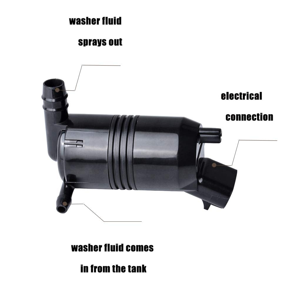 OTUAYAUTO 8533006030 Windshield Washer Pump For GEO, Chevrolet, Toyota Camry | Tacoma | Corolla | Avalon | Tundra | ES300