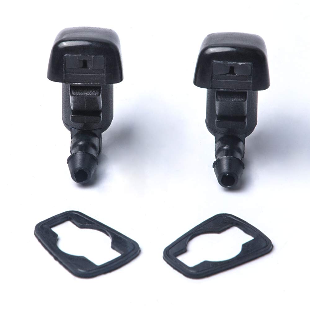 OTUAYAUTO Front Windshield Washer Nozzles - for 08-11 Ford Focus, 07-11 Ford Edge, 07-10 Lincoln MKX Base Sport Premium Sport - Replaces OEM #: 8S4Z-17603-AA, 7T4Z-17603-A, Spray Jet Kit (pack of 2)