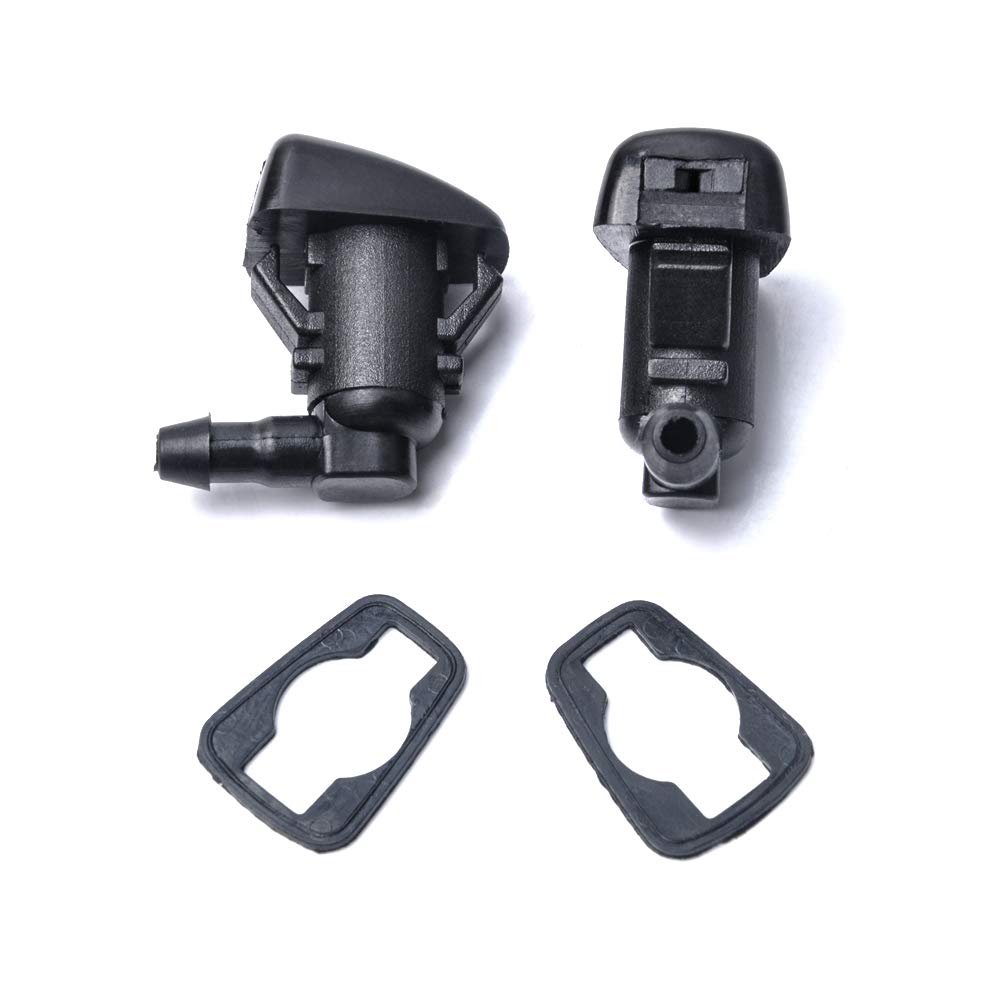 OTUAYAUTO Front Windshield Washer Nozzles - for 08-11 Ford Focus, 07-11 Ford Edge, 07-10 Lincoln MKX Base Sport Premium Sport - Replaces OEM #: 8S4Z-17603-AA, 7T4Z-17603-A, Spray Jet Kit (pack of 2)