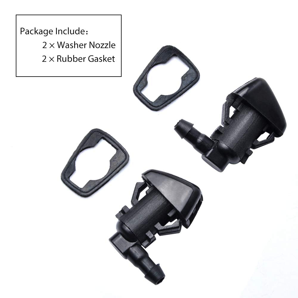 OTUAYAUTO Front Windshield Washer Nozzles - for F250 F350 F450 F550 Super Duty 2011-2016 - Replaces OEM #: BC3Z17603A, Spray Jet Kit (pack of 2)