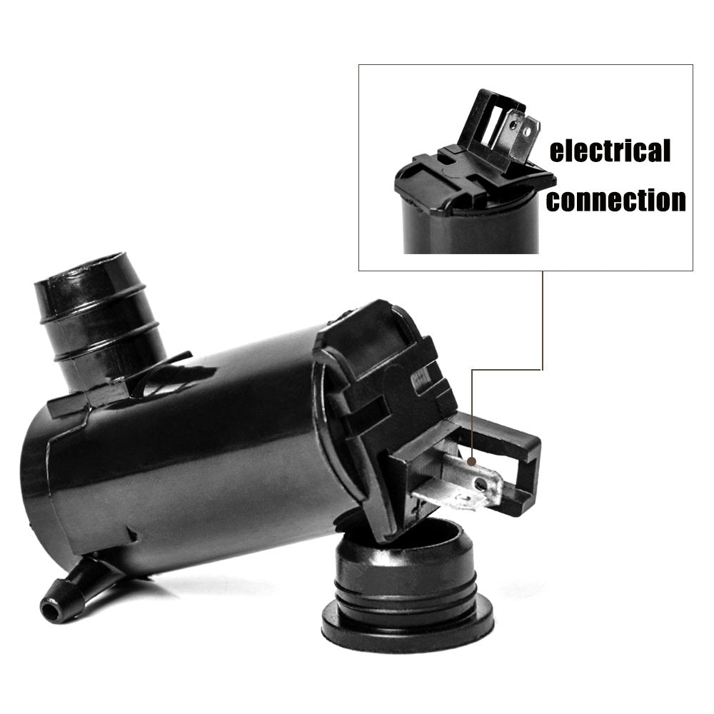 OTUAYAUTO QWP010 Windshield Washer Pump with Grommet for Acura / Honda / Suzuki