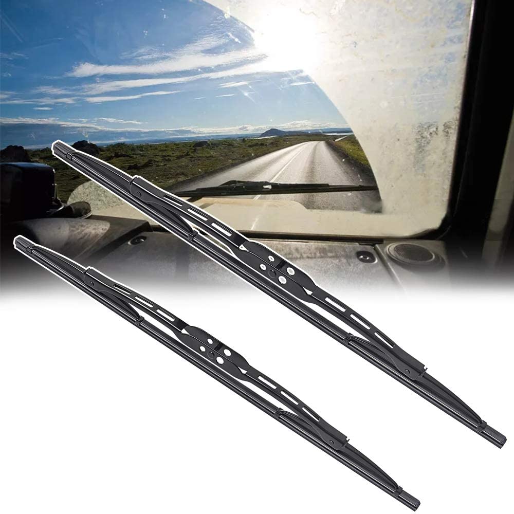 Replacement for Jeep Wrangler Windshield Wiper Blades - 16"+16" Front Window Wiper - fit 2018-2018 Vehicles - OTUAYAUTO Factory Aftermarket
