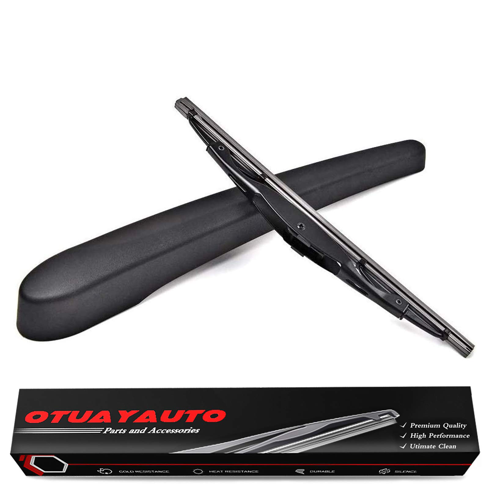 OTUAYAUTO 95915136 Rear Windshield Wiper Arm Blade Set - Replacement for Buick Encore 2012-2019, Chevrolet Trax 2013-2019, Opel Mokka 2013-2019