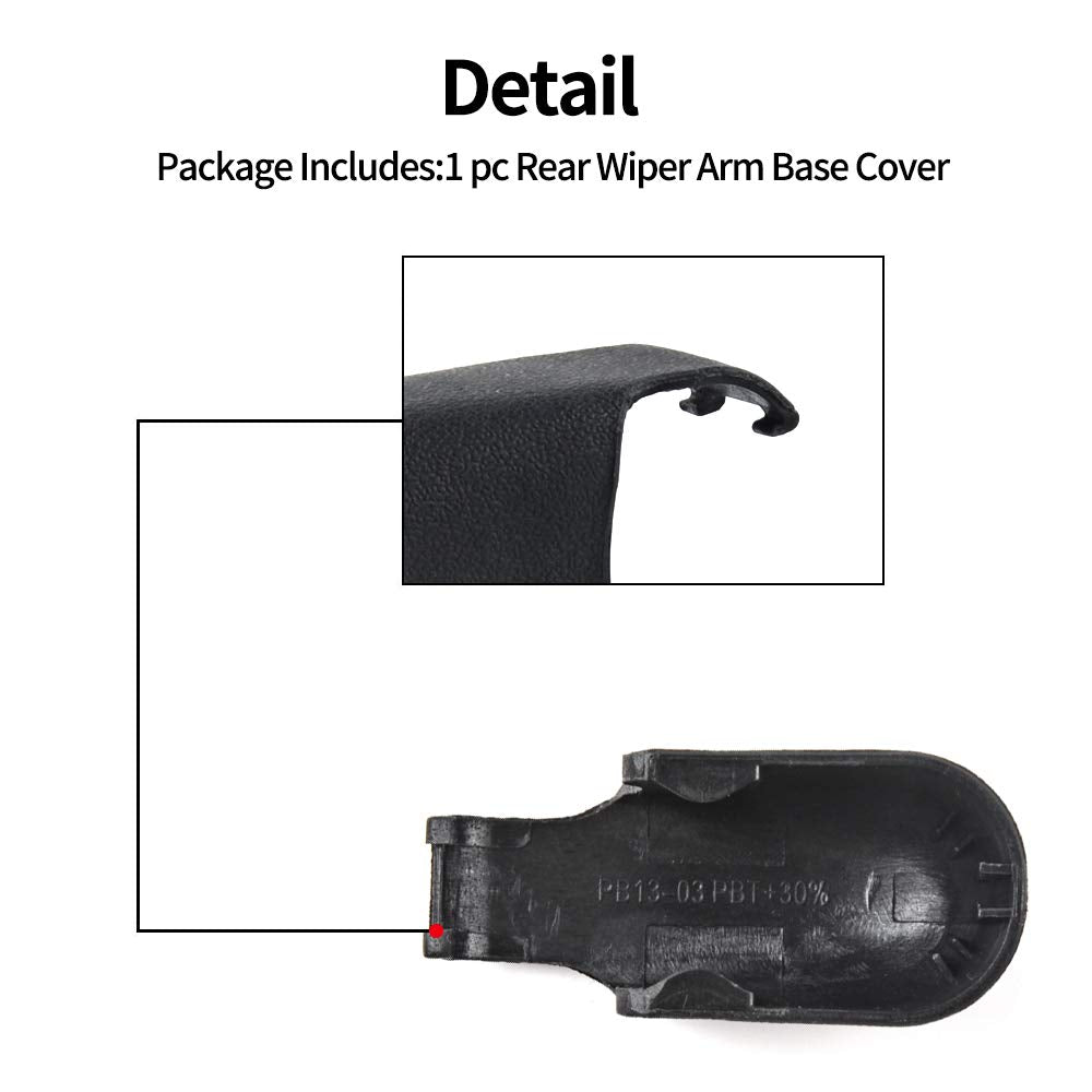 OTUAYAUTO 8524152010 Rear Wiper Arm Cap Cover - Replacement for 2004-2006 Scion XB - Rear Hatch Window Wiper Arm Cover