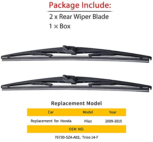 Honda pilot wiper blade size discount