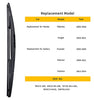 OTUAYAUTO Rear Windshield Wiper Blades - 2 Pieces of 16" Car Back Window Wiper - Replacement for Honda Odyssey 2005-2018, Subaru Impreza 2004-2014, Subaru Forester 2004-2005