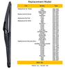 OTUAYAUTO Rear Windshield Wiper Blades - 2 Pieces of 12" Car Back Window Wiper - Replacement for Nissan Rogue Juke Pathfinder, Honda Civic, Infiniti QX60, Mercedes-Benz