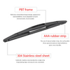 OTUAYAUTO 12" Rear Windshield Wiper Blades,Replacement for Honda Element Accord, Nissan Pathfinder Xterra Cube, 14-18 BMW X5, 07-13 Acura MDX, 12-18 Subaru Impreza, 14-18 Mazda 3 - 2 Pcs