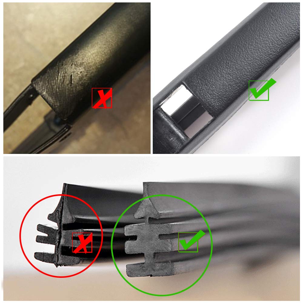 Replacement for Jeep Wrangler Rear Wiper Blade 13 inch - Fit 2007-2018 Vehicle, OEM# 68002490AB (pack of 2)