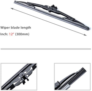 OTUAYAUTO 12 inch Rear Windshield Wiper Blades - Replacement for Cadillac SRX, Honda CRV, Kia Sportage (pack of 2)