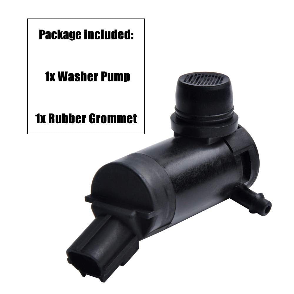 Windshield Washer Pump for Ford, Lincoln, Mazda, Mercury - OTUAYAUTO Factory OE Style with Grommet 7L8Z-17664-A