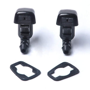 OTUAYAUTO Front Windshield Washer Nozzles - for 08-11 Ford Focus, 07-11 Ford Edge, 07-10 Lincoln MKX Base Sport Premium Sport - Replaces OEM #: 8S4Z-17603-AA, 7T4Z-17603-A, Spray Jet Kit （pack of 2）