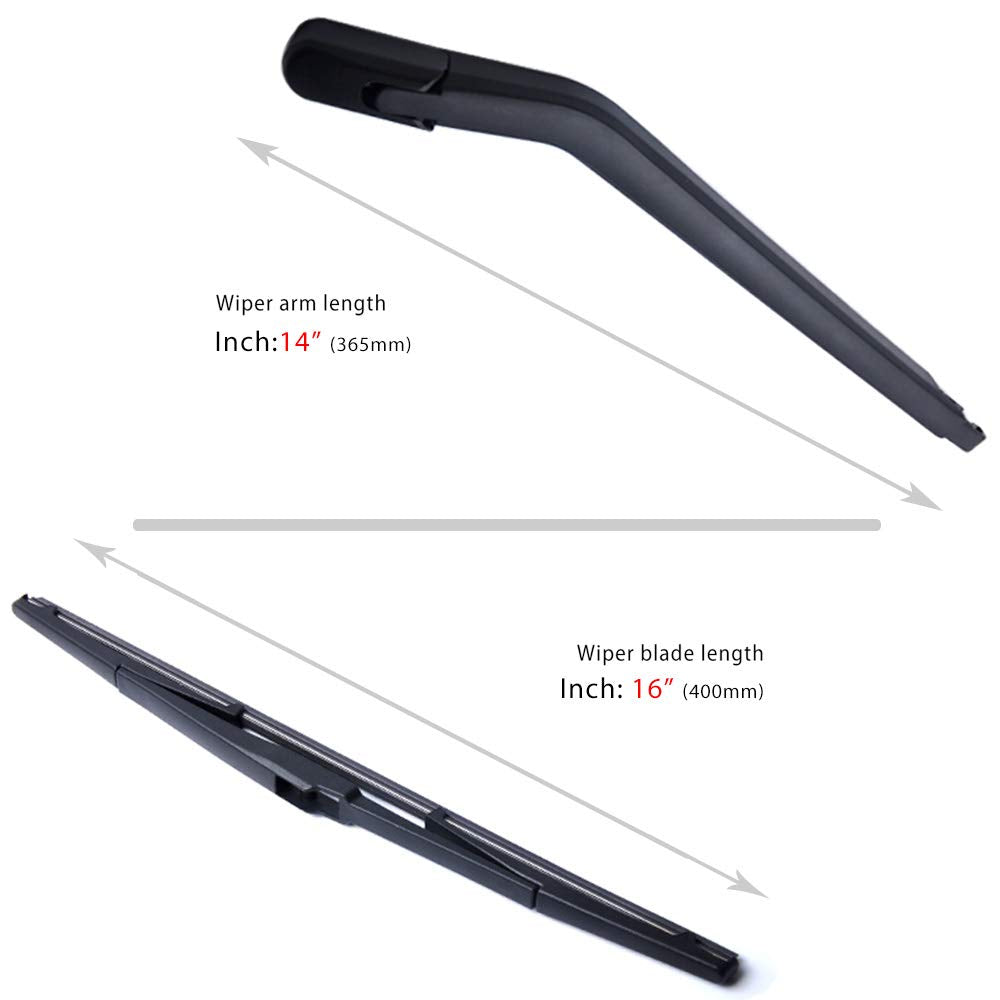 For Toyota Prius 2003-2009, Rear Windshield Wiper Arm Blade Set - OTUAYAUTO Factory OEM Style