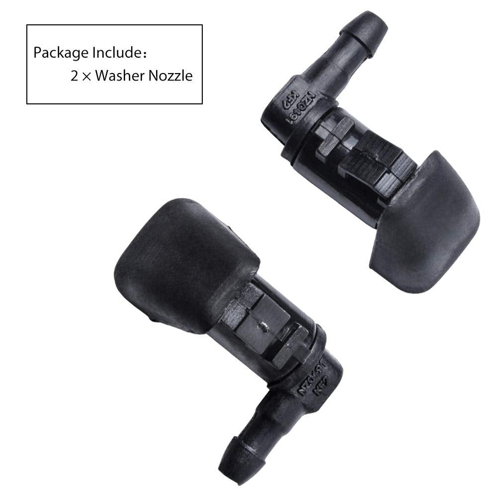OTUAYAUTO Front Windshield Washer Nozzles - for 2008-2012 Ford Fusion Mercury Milan Lincoln MKZ - Replaces OEM : 8E5Z17603A, Spray Jet Kit (pack of 2)