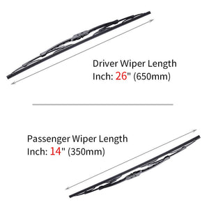 For Nissan Rogue Windshield Wiper Blades - 26"+14" Front Window Wiper - fit 2008-2013 Vehicles - OTUAYAUTO Factory Aftermarket