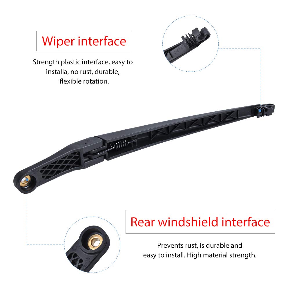 For Toyota Sienna 2011-2017 Vehicles, Rear Windshield Back Wiper Arm Blade Set - OTUAYAUTO Factory OEM Replacement 8524208020