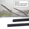 For Toyota Corolla 2009-2017, Toyota RAV4 2013-2018, OTUAYAUTO Windshield Wiper Blade Refills - Replace OEM: 852140R040, 8521402340
