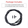 Windshield Washer Hose Kit, OTUAYAUTO Universal Washer Fluid Hose with Hose Connector (2 Meters Length)