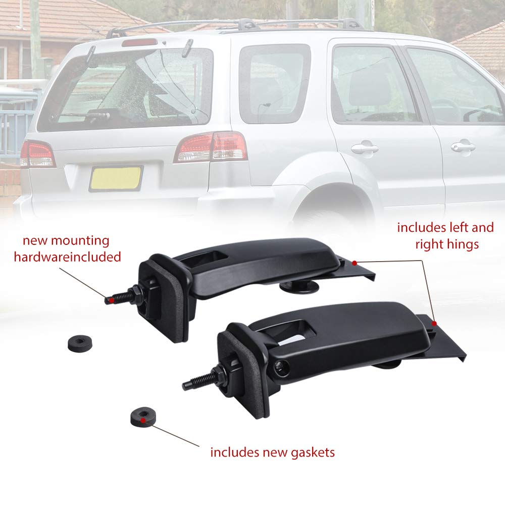 OTUYATUO Rear Liftgate Glass Window Hinge Right & Left - for Ford Escape, Mercury Mariner, Mazda Tribute 2008-2012 - Replaces OEM#: 8L8Z78420A68C & 8L8Z78420A68D