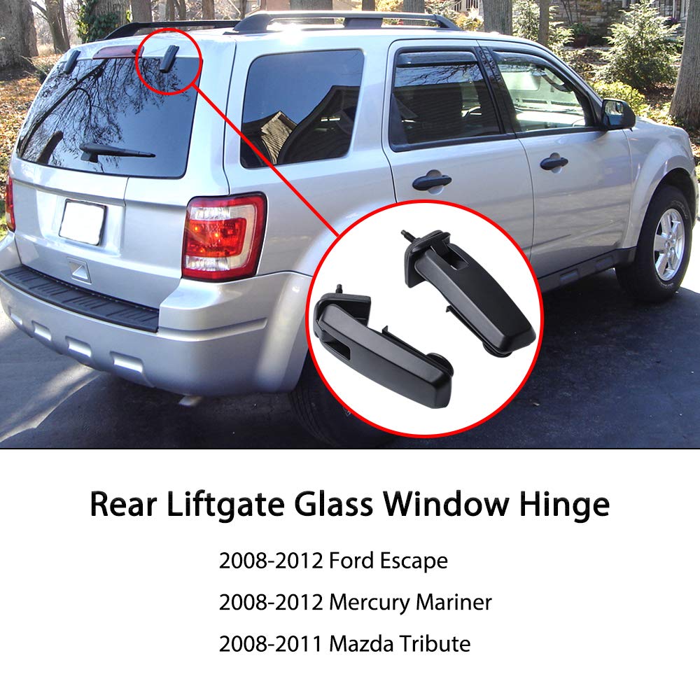 OTUYATUO Rear Liftgate Glass Window Hinge Right & Left - for Ford Escape, Mercury Mariner, Mazda Tribute 2008-2012 - Replaces OEM#: 8L8Z78420A68C & 8L8Z78420A68D