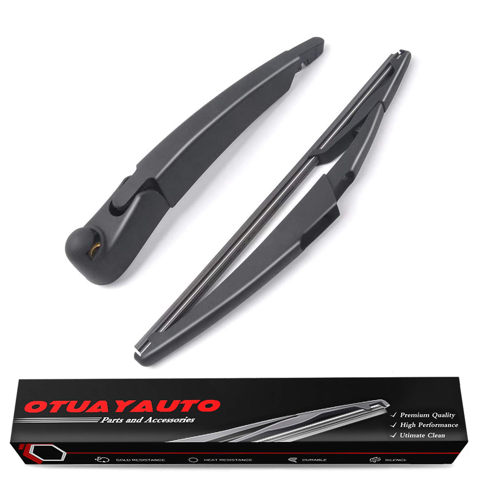 Replacement for Mini Cooper R56 2007-2015, Cooper Countryman R60 2011-2016 Vehicles - Rear Windshield Back Wiper Arm Blade Set - OTUAYAUTO Factory OEM 61622754287