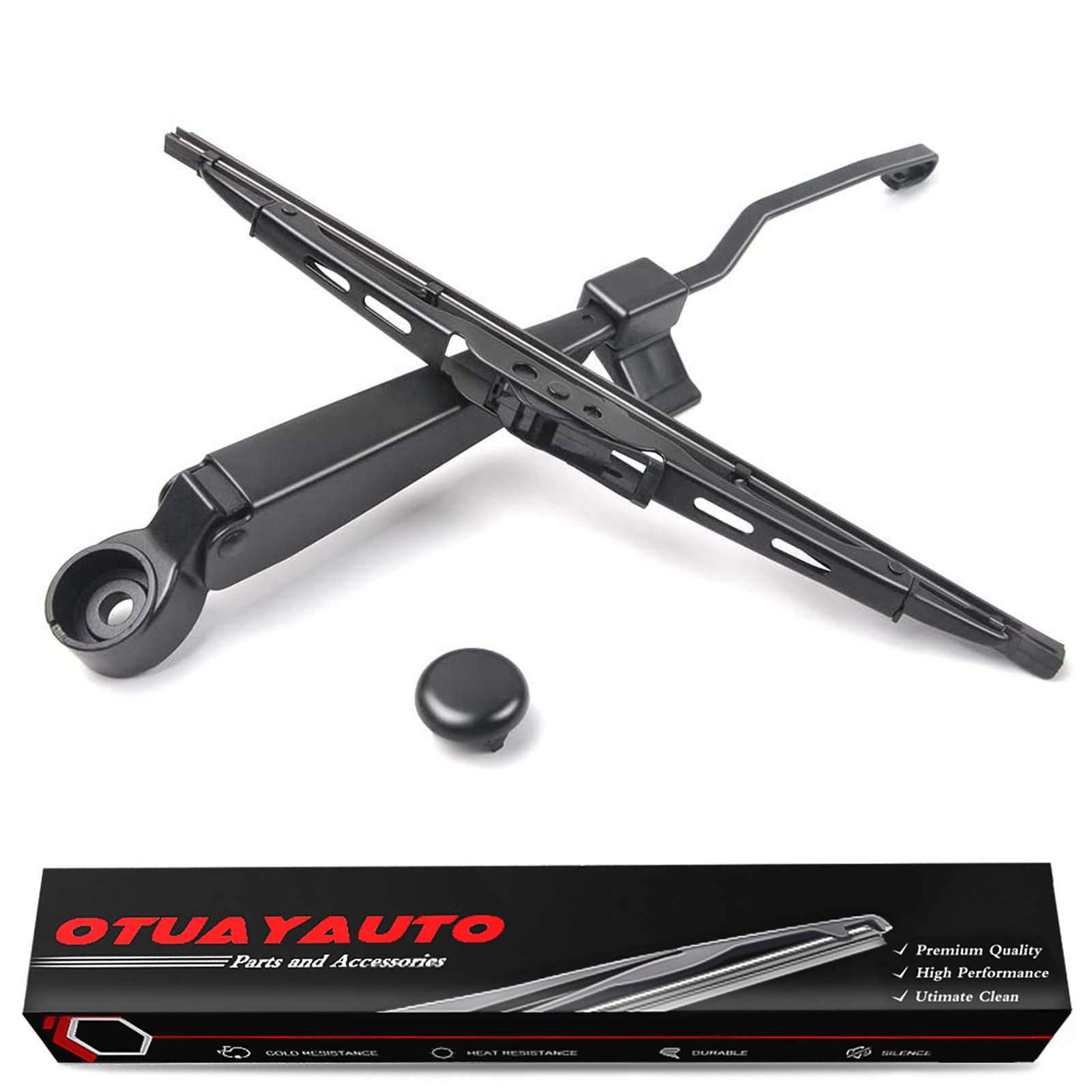 For Jeep Grand Cherokee 1999-2004, Rear Windshield Wiper Arm Blade Set - OTUAYAUTO Factory OEM Style 5102882AA