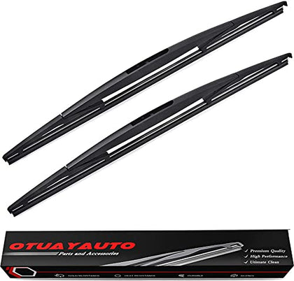 OTUAYAUTO Rear Windshield Wiper Blades - 2 Pieces of 16" Car Back Window Wiper - Replacement for Honda Odyssey 2005-2018, Subaru Impreza 2004-2014, Subaru Forester 2004-2005