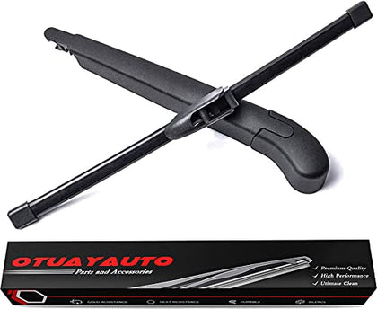 Replacement for Hyundai Elantra GT, I30 2012-2017 Vehicles, Rear Windshield Back Wiper Arm Blade Set - OTUAYAUTO Factory OEM Replacement 98811A5000