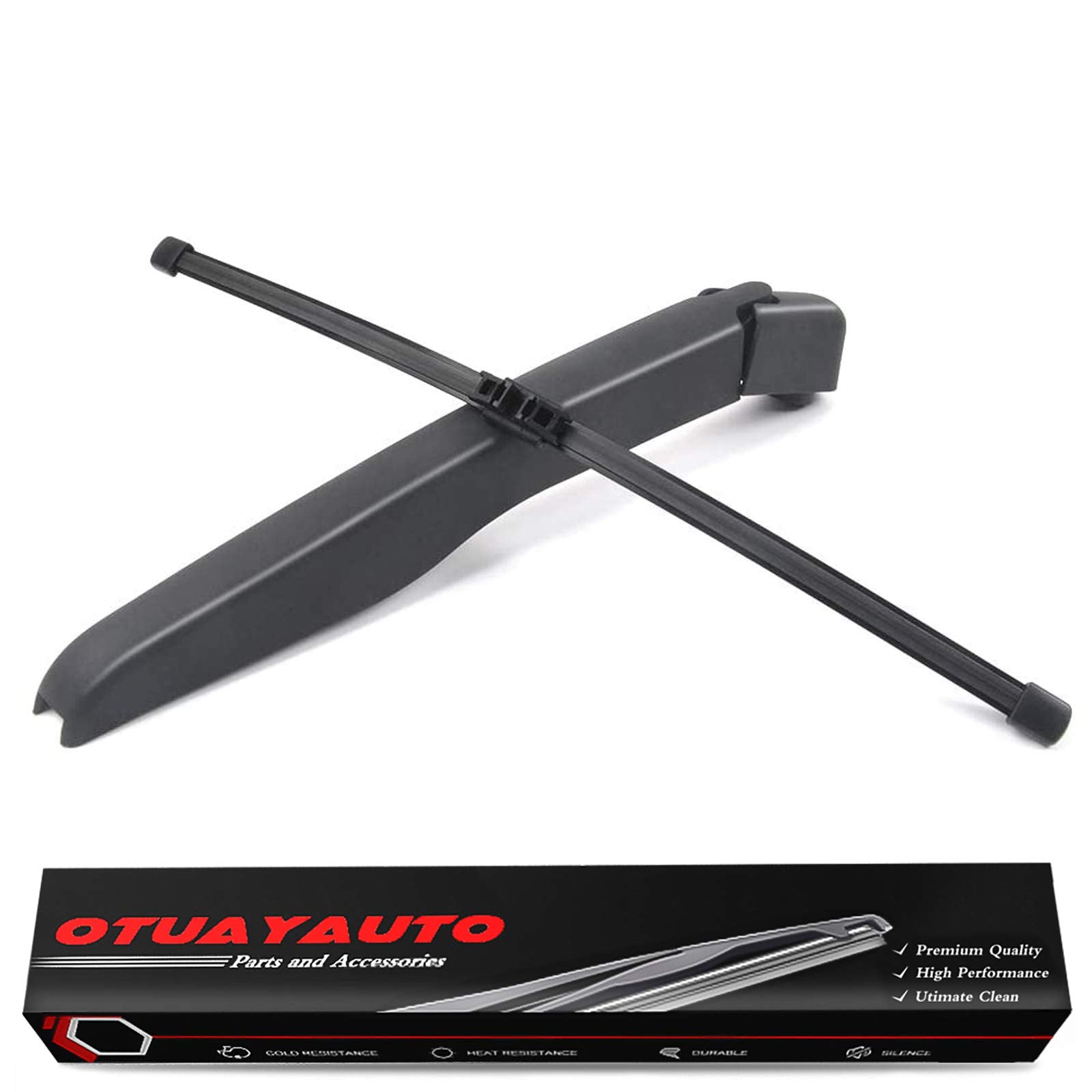 Replacement for Ford Edge 2015-2018, Rear Windshield Wiper Arm Blade Set - OTUAYAUTO Factory OEM Style FT4Z17526A