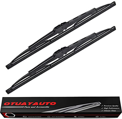 OTUAYAUTO Rear Windshield Wiper Blades - 2 Pieces of 13" Car Back Window Wiper - Replacement for Jeep, Honda, Cadillac, Ford, Chevy, GMC, Kia, VW, Toyota