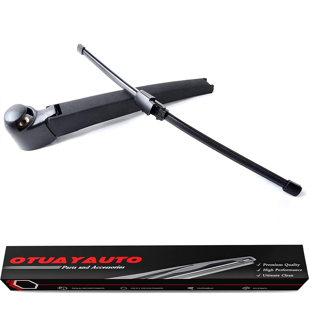 Replacement for VW RABBIT GOLF 5 HATCHBACK 2003-2009 Rear Windshield Back Wiper Arm Blade with Cover Cap