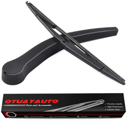 OTUAYAUTO Rear Windshield Back Wiper Arm Blade Set, Compatible with Dodge Durango 2004-2009, Chrysler Aspen 2007-2009