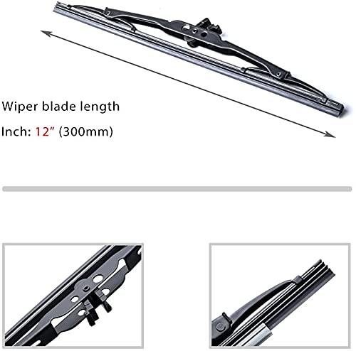 OTUAYAUTO Rear Windshield Wiper Blades - 12" Car Back Window Wiper - Replacement for Toyota Rav4, Toyota Highlander, Dodge Journey, Jeep Grand Cherokee, Land Rover Discovery