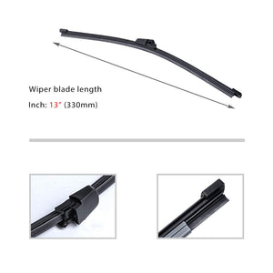 OTUAYAUTO Rear Windshield Wiper Blades - 2 Pieces of 13" Car Back Window Wiper - Replacement for VW Jetta, Replacement for Tiguan, Rabbit, GTI, Touareg