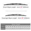 Replacement For Lexus HS250h Windshield Wiper Blades - 26"+18" Front Window Wiper - fit 2010-2012 Vehicles - OTUAYAUTO Factory Aftermarket