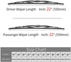 Replacement for Ford F150 F250 F350 F450 F550 Windshield Wiper Blades - 22"+22" Front Window Wiper - fit 2009-2018 Vehicles - OTUAYAUTO Factory Aftermarket