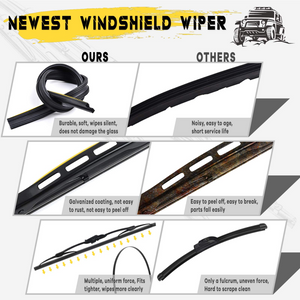 OTUAYAUTO 24" + 21" Windshield Wiper Blades - OEM Quality Front Wiper Blades, All-Seasons Durable Stable Blade for Original Equipment Replacement (set of 2)