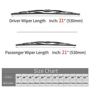 Replacement for Jeep Patriot Windshield Wiper Blades - 21"+21" Front Window Wiper - fit 2007-2016 Vehicles - OTUAYAUTO Factory Aftermarket