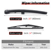 Rear Windshield Back Wiper Arm Blade Set for JEEP Grand Cherokee 2005 2006 2007 2008 2009 2010 OE:05139836AB