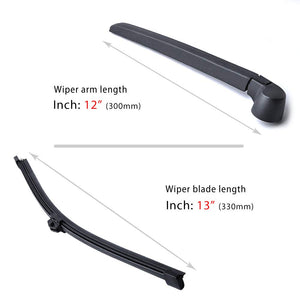Replacement for Audi Q5 2009-2015 Vehicles, Rear Windshield Back Wiper Arm Blade Set - OTUAYAUTO Factory OEM Replacement 8R09554071P9