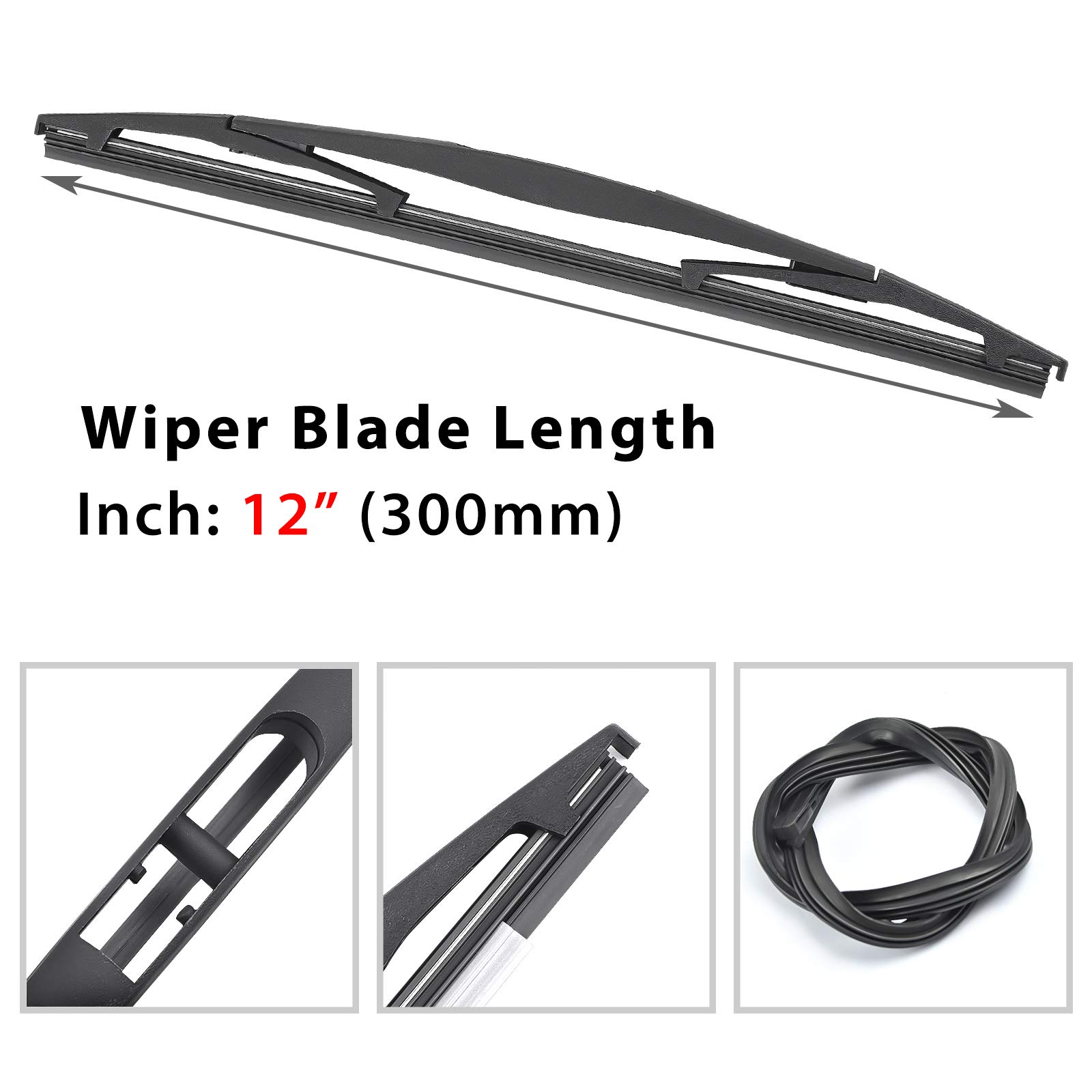 Replacement for Jeep Wrangler Windshield Wiper Blades - 16+16 Front –  OTUAYAUTO