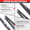 Replacement for HONDA CRV CR-V 2007-2011 Rear Windshield Wiper Arm Blade Complete Set