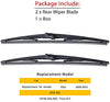 OTUAYAUTO Rear Windshield Wiper Blades Replacement for Honda Pilot 2009-2015 - 2 Pieces of 14" Car Back Window Wiper