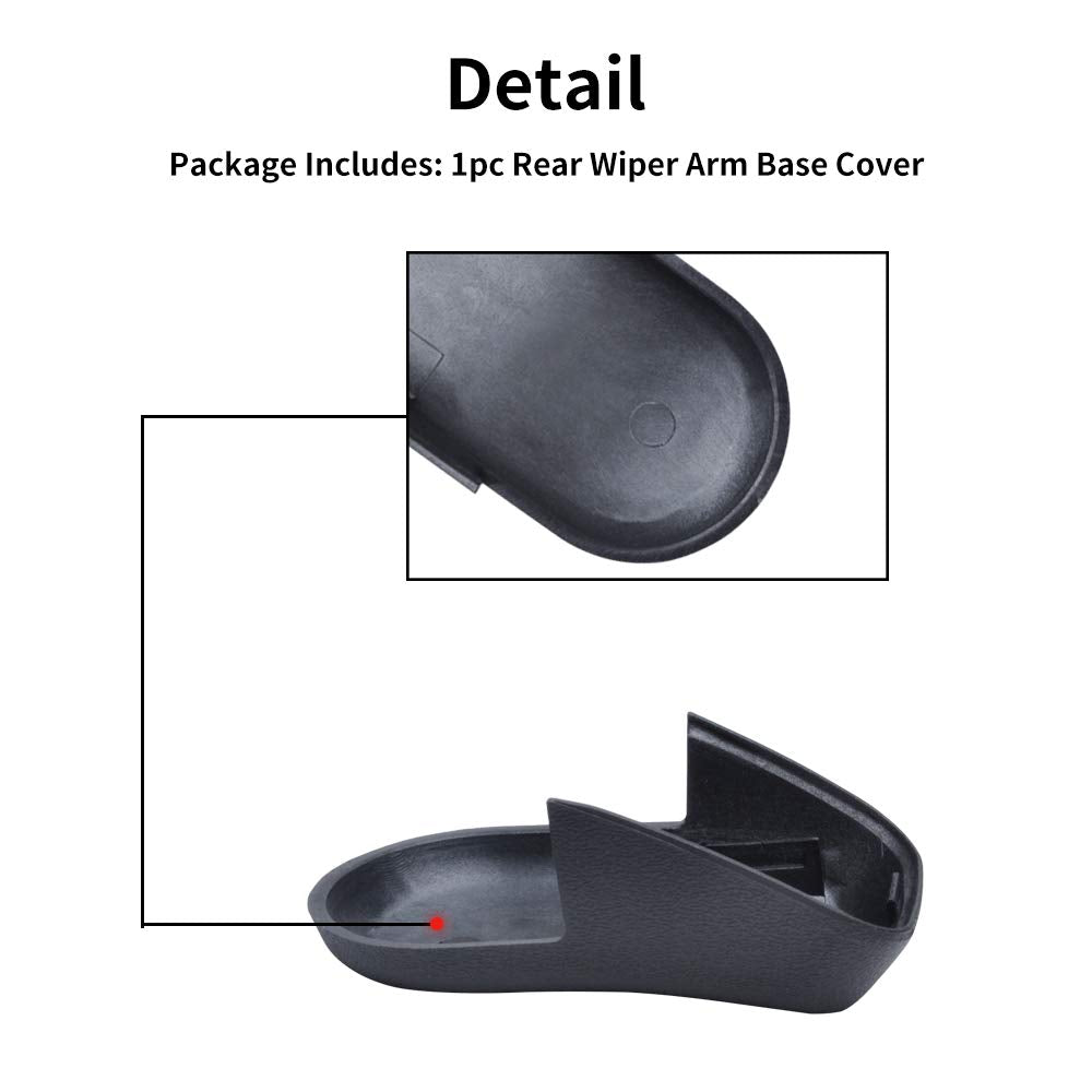 OTUAYAUTO 95562832002 Rear Wiper Arm Cap Cover - Replacement for Porsche Cayenne 2004-2010 - Rear Hatch Window Wiper Arm Cover