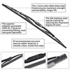 Replacement for Jeep Wrangler Windshield Wiper Blades - 15"+15" Front Window Wiper - fit 2007-2017 Vehicles - OTUAYAUTO Factory Aftermarket