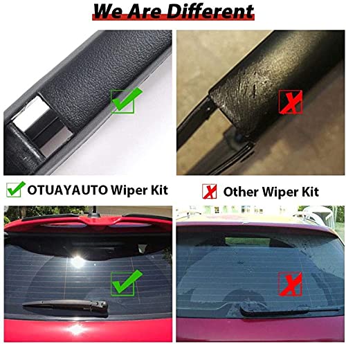 Replacement for Dodge Journey Vehicles, Rear Windshield Back Wiper Arm Blade Set - OTUAYAUTO Factory OEM Replacement 68040371AA