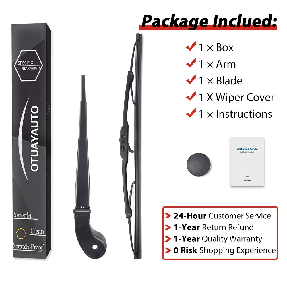 HOSAIRY Rear Wiper Arm Blade Set For BMW X5 X5M E70 SUV 2007-2013 Wind