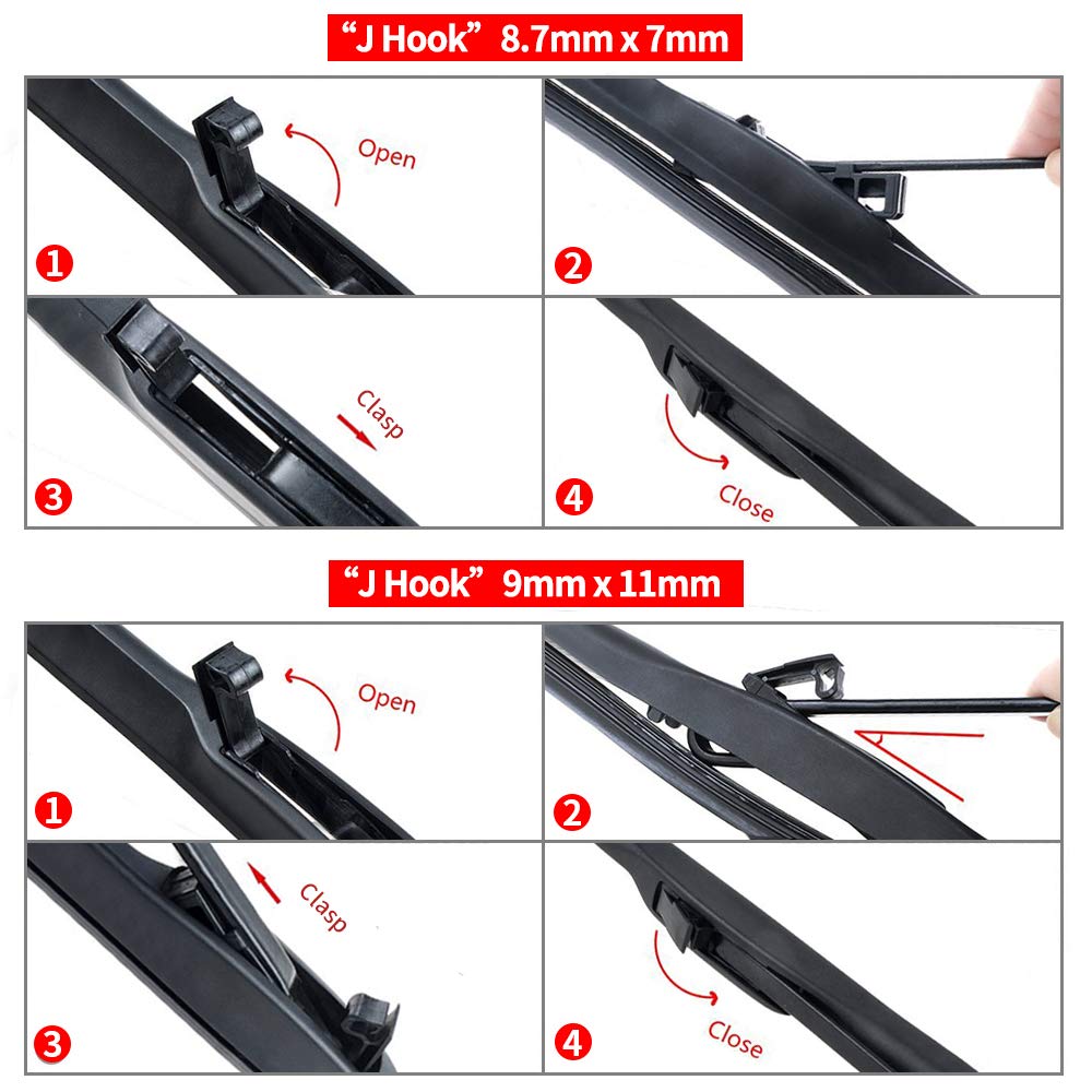 Replacement for 1999-2010 Grand Cherokee Windshield Wiper Blades - 21" + 21" Front Window Wiper - OTUAYAUTO Factory Aftermarket