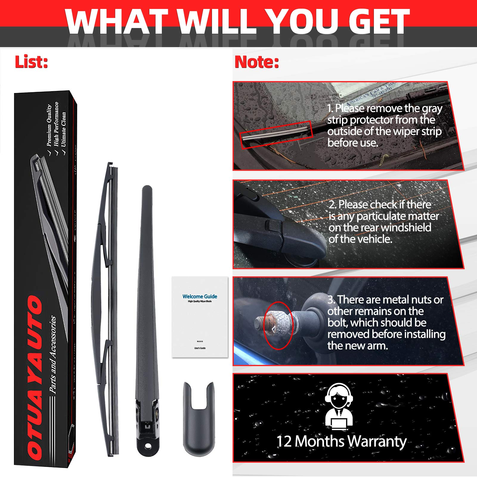 Subaru forester rear wiper arm replacement discount